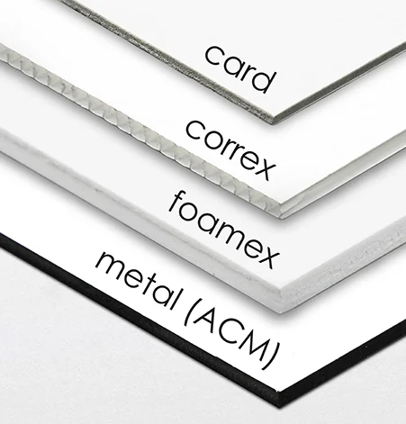 Services rigid media printing billericay